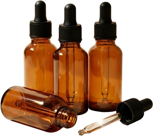Set glass dropper bottles - of, 4